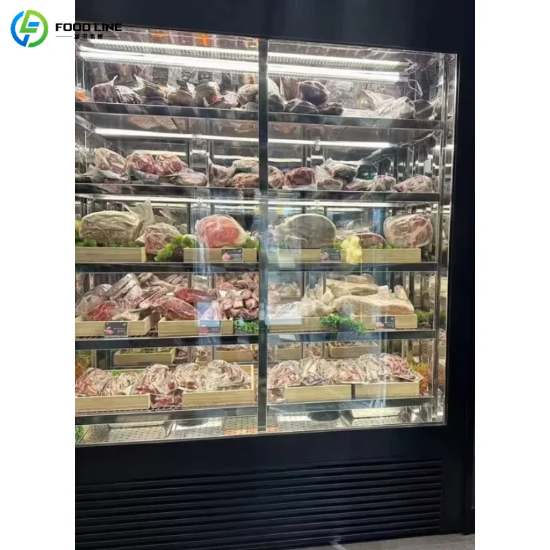 Customized Professional Dry Aging Refrigerator Stainless Steel Meat Maturation Cabinet Precise Humidity Control Dry Ager