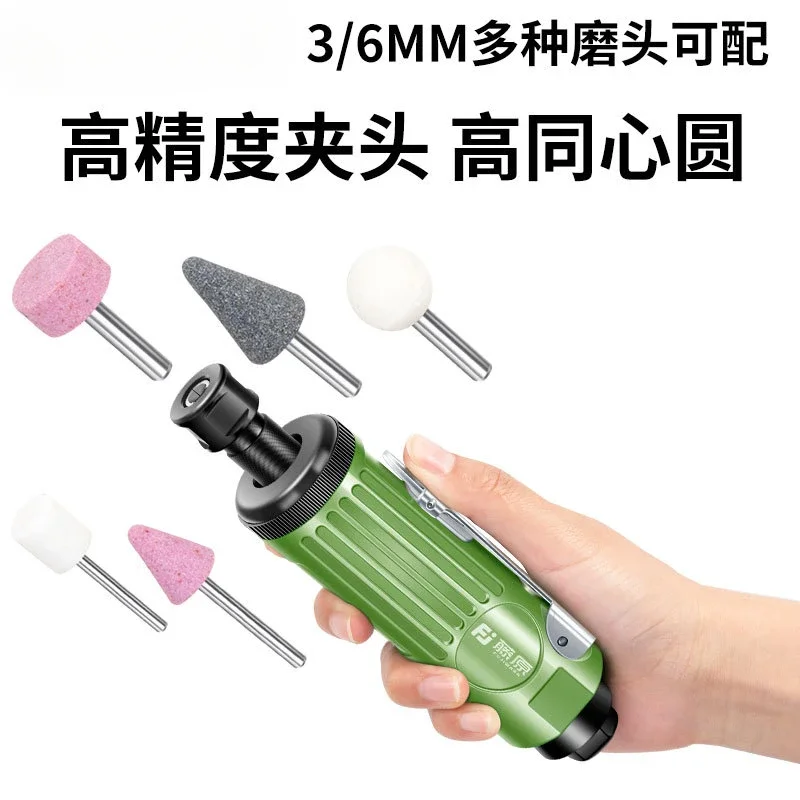 Máquina de moagem pneumática para reparo de pneus automotivos, máquina de moagem de baixa velocidade, conjunto de ferramentas de cabeça de moagem, máquina de polimento