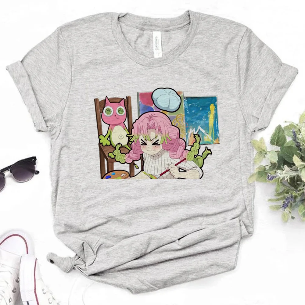 Mitsuri t-shirts women designer manga streetwear Tee girl comic y2k graphic clothing