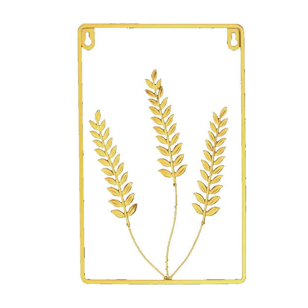 Artistic Home Decor Golden Leaf Wall Decoration Conversation Starter Hassle-free Installation Living Room Decor For Living Room