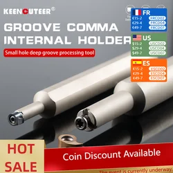 Small Grooving Cutter Bar Internal Holder MG-H12 H16 H20 Small Hole Deep Hole Comma Inserts MB-05R 07R 09R 11R Turning Tool CNC
