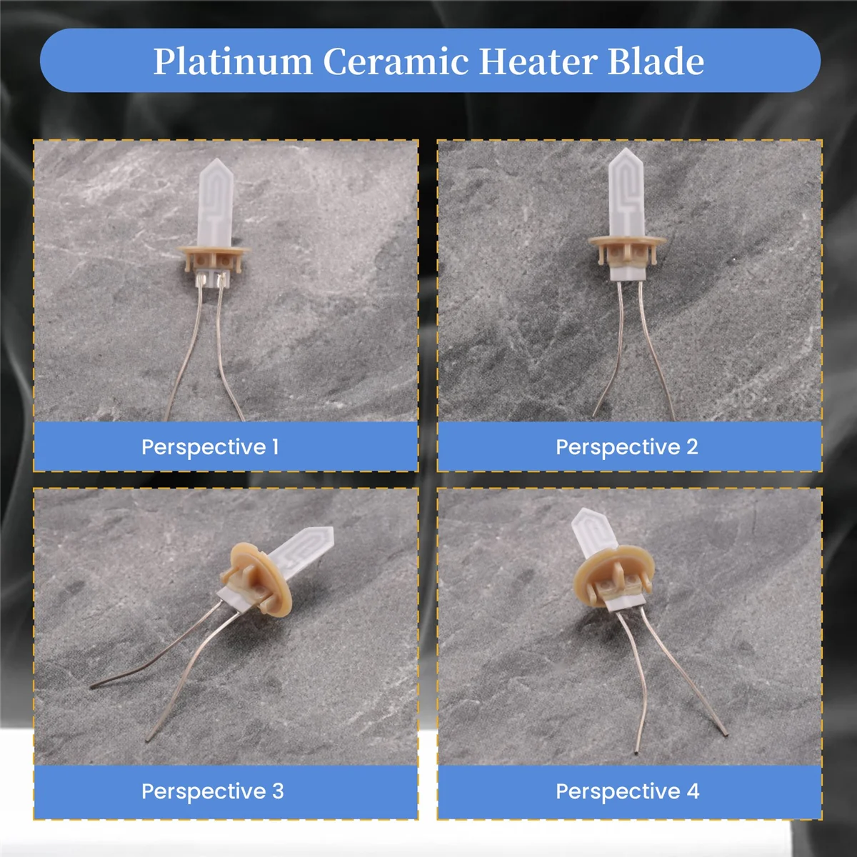 Aksesori perbaikan pengganti pisau pemanas keramik emas HeaterBlade keramik untuk 2.4 Plus stik panas