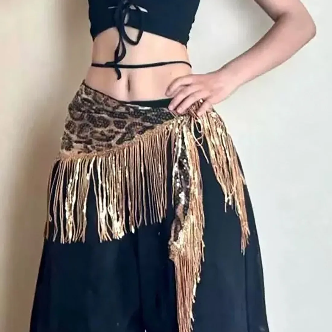 

2025 New Fashion Trend Versatile Loose Sequin Tassel Waist Jewelry Women