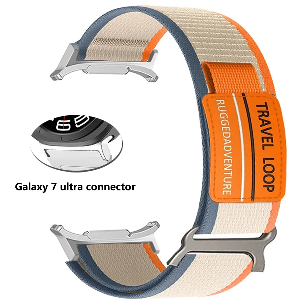 Nylon-Schlaufenarmband für Samsung Galaxy Watch Ultra2 2026 Reise-Schlaufenband Herren Sportarmband für Galaxy Ultra 47mm Nahtloses Armband Correa – Detail 2