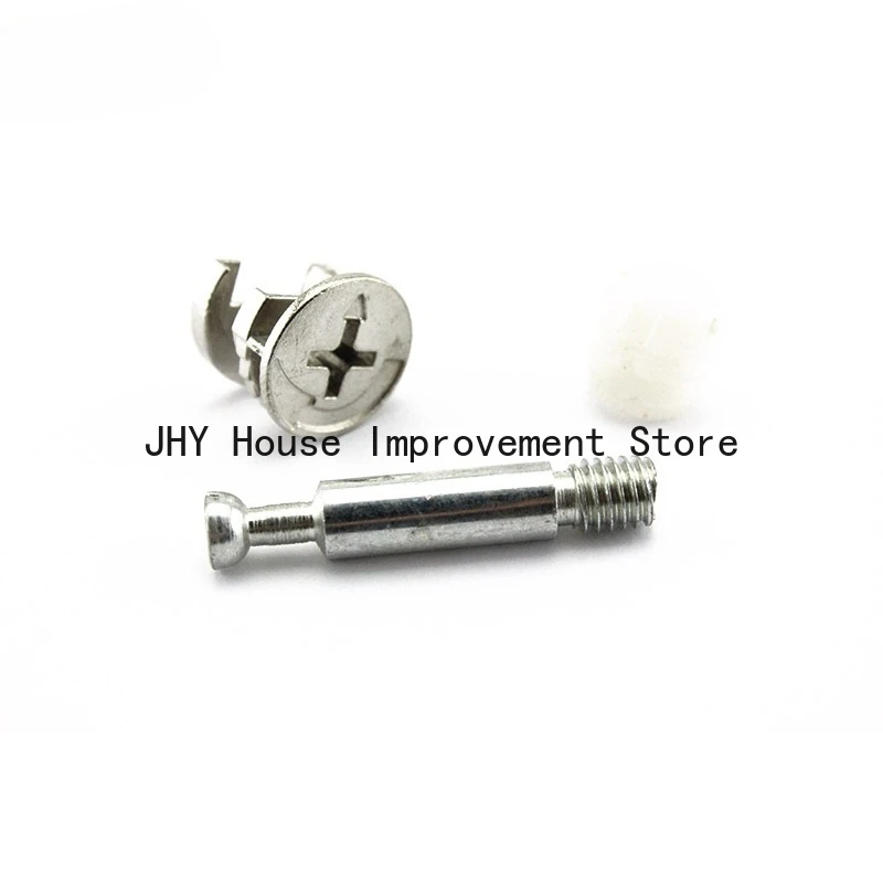 10PCS thickened zinc alloy three in one connector eccentric wheel screw nut cabinet furniture fastening accessories
