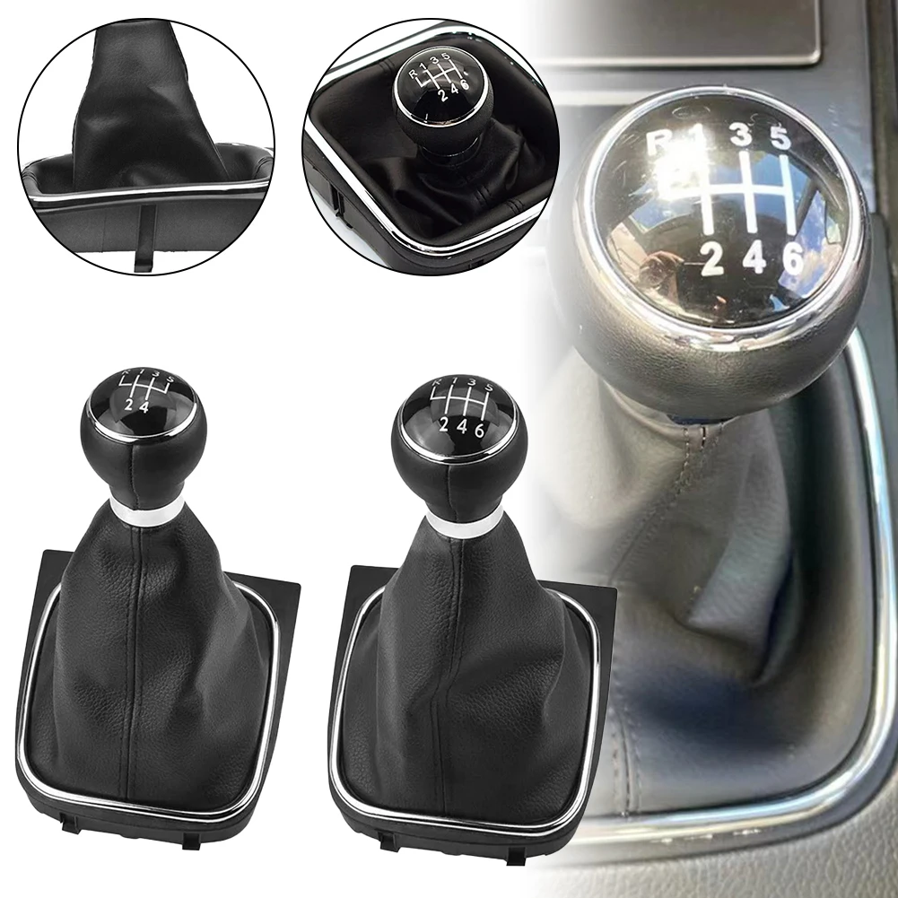 Black Shift Boot Gear Shift Knob Kit Car Gear Shift Upgrade Stylish Design Dustproof Cover Enhanced Performance