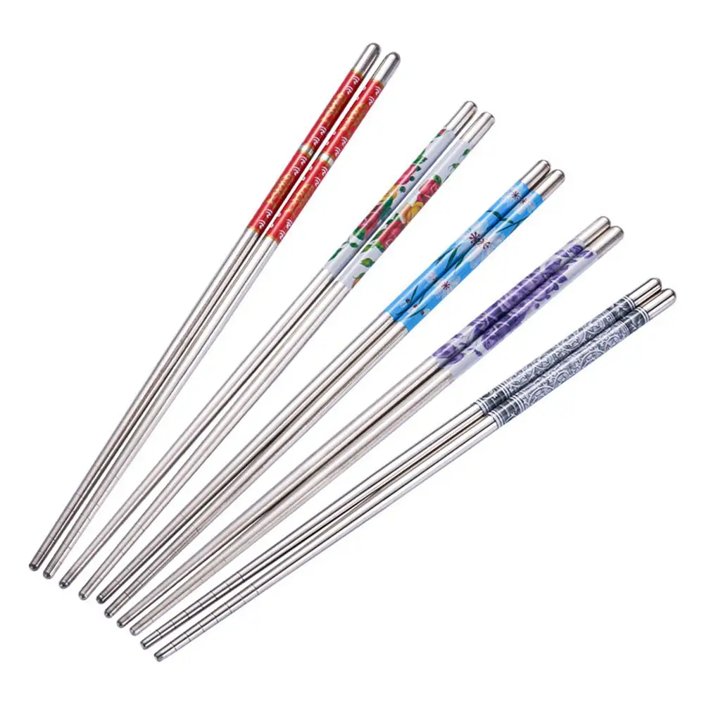 1~6PCS Portable Chopsticks Light Weight Approximately 16g Long Lasting Chopsticks Non-slip Chopsticks Reusable Chopsticks