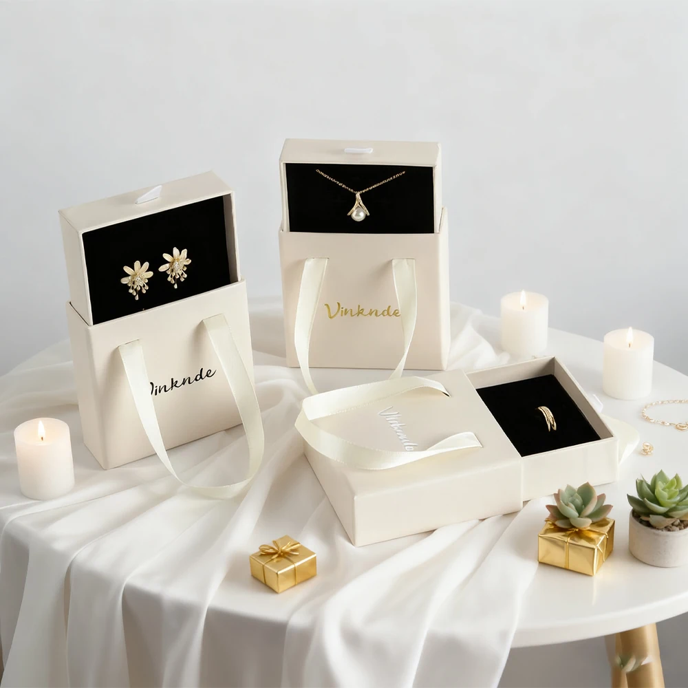 

24Pcs Luxury Small Portable Jewelry Organizer Case Display Custom Logo Earring Necklace Ring Travel Jewellry Storage Box Pack