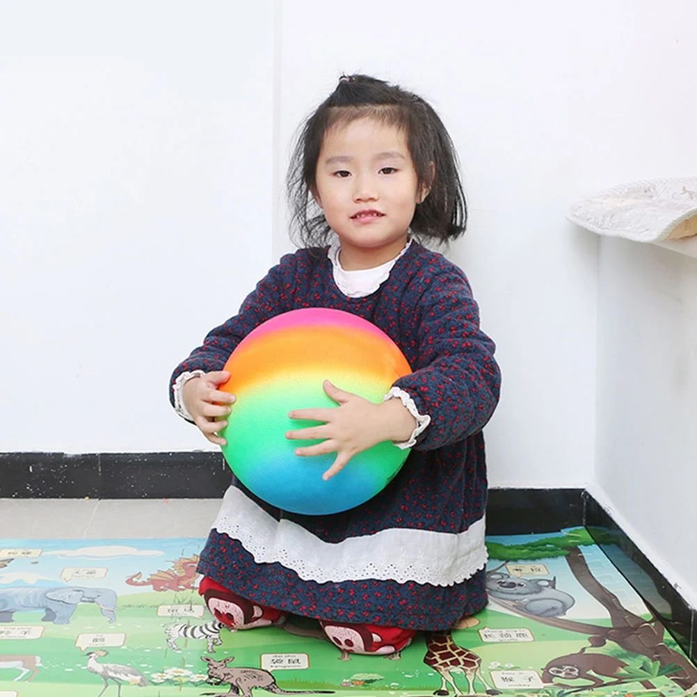 Juguetes para niños, pelota de parque infantil, Color arcoíris, deportes para niños, rebote para batir Kickball, bebé colorido