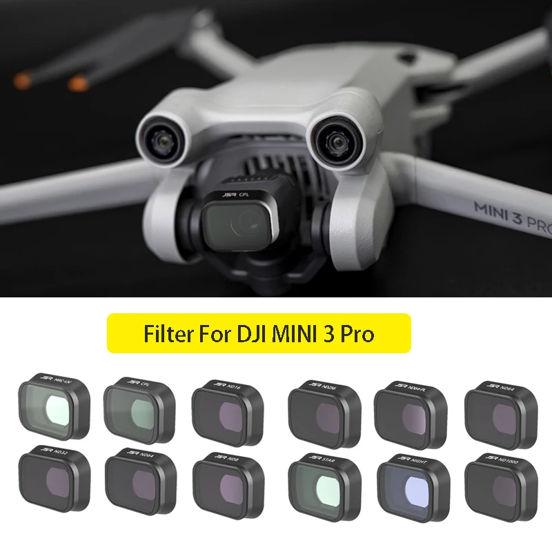 مجموعة مرشح الطائرة بدون طيار ل DJI Mini 3 Pro كثافة محايدة كاميرا قطبية اكسسوارات UV CPL ND NDPL64/8/16/32 Star Mini 3 Pro Filter