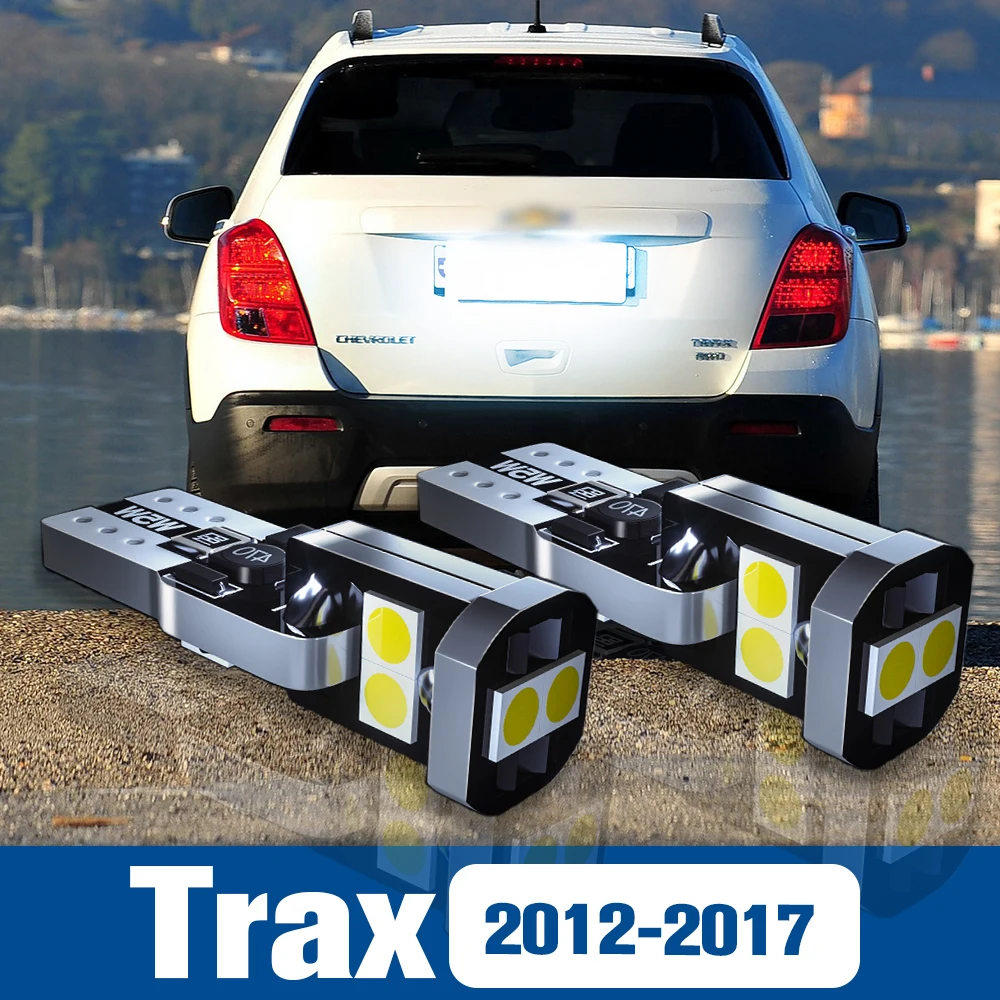 

2pcs LED License Plate Light Lamp Accessories Canbus For Chevrolet Trax 2012 2013 2014 2015 2016 2017