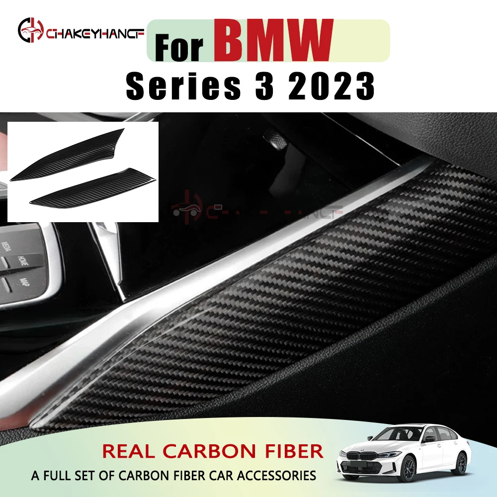 

Для BMW 3 4 серии G20 G21 G22 G23 G26 2020-2022 LHD/RHD углеродное волокно, центральная консоль, переключение передач, боковая панель, накладка, наклейка