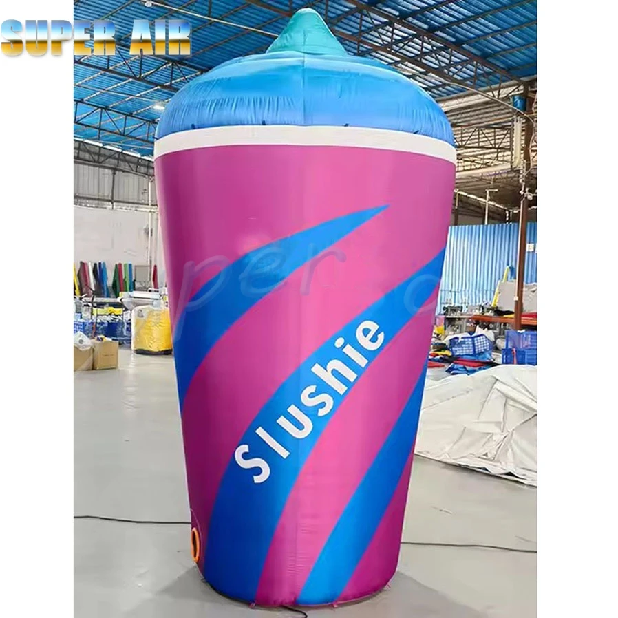 Taza inflable de té de la leche del producto personalizado del bonito diseño con el logotipo publicitario para la decoración