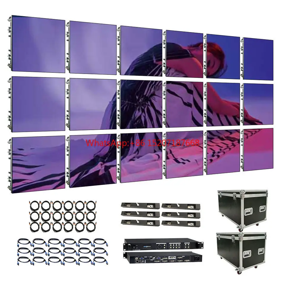 SHENZHEN Church Big Background led Video Wall Display Wedding Panel Stage indoor p3.91 led screen 500x500mm