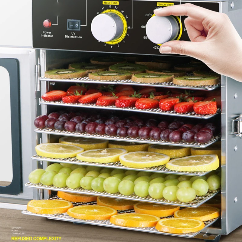 6-слойный дегидратор для пищевых продуктов, электрическая сушилка, дегидраторы, электрическая сушилка для фруктов для еды, говядины, вяленого мяса, фруктов и овощей