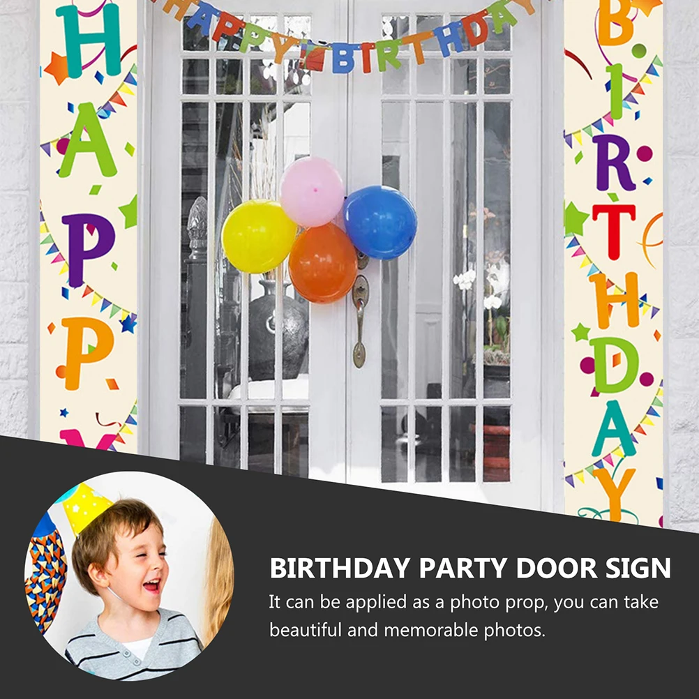 

300d Oxford Photo Banner Party Door Sign Birthday Party Couplet Door Curtain For Birthday Prop Celebrate Details