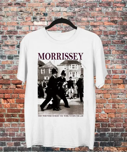 MORRISSEY - '...Crashing Bores' - Organic T Shirt - The Smiths TN0134   Pure cotton high-quality top harajuku t shirt men