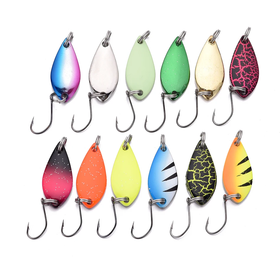 

BLUEBROOK Metal Spoon Fishing Lure 2.5g 3.5g 5g Wobbler Casting Jigging Copper Stream For Trout Chub Perch Salmon