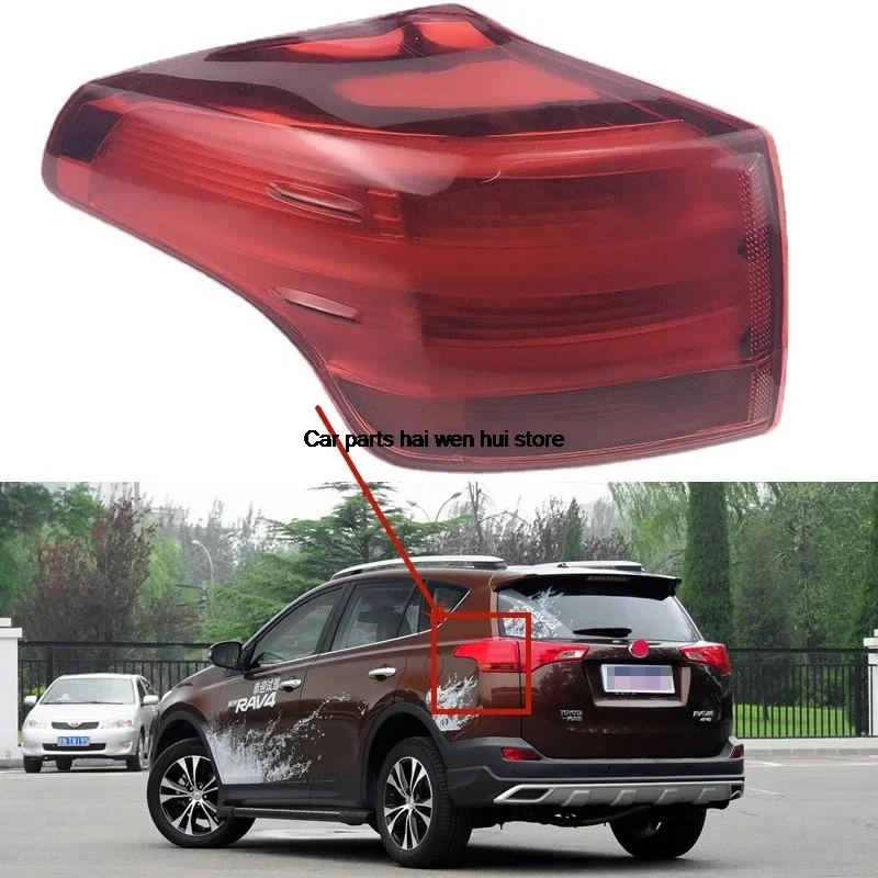 For Toyota RAV4 2013 2014 15 2016 Car Accessories Outer Tail Light Assembly Brake Taillight Stop Lights Turn signal Rear lamp