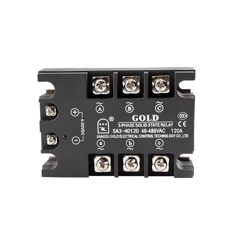 

Three Phase Solid State Relay SA340100D DC Control AC SA3-40100D 40120D