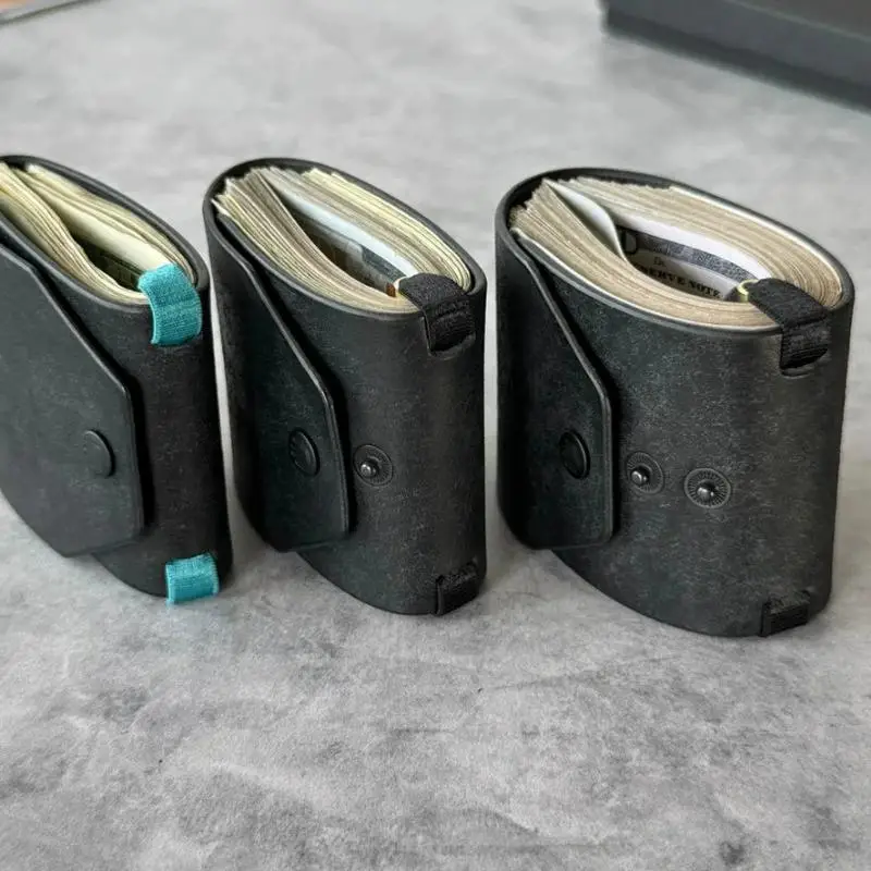 Schnellzugriff-Geldbörse aus PU-Leder / Geldumschlag – Organizer-Clip, Geldscheinhalter, Aufbewahrungstasche, Taschenbrieftasche – Detail 1