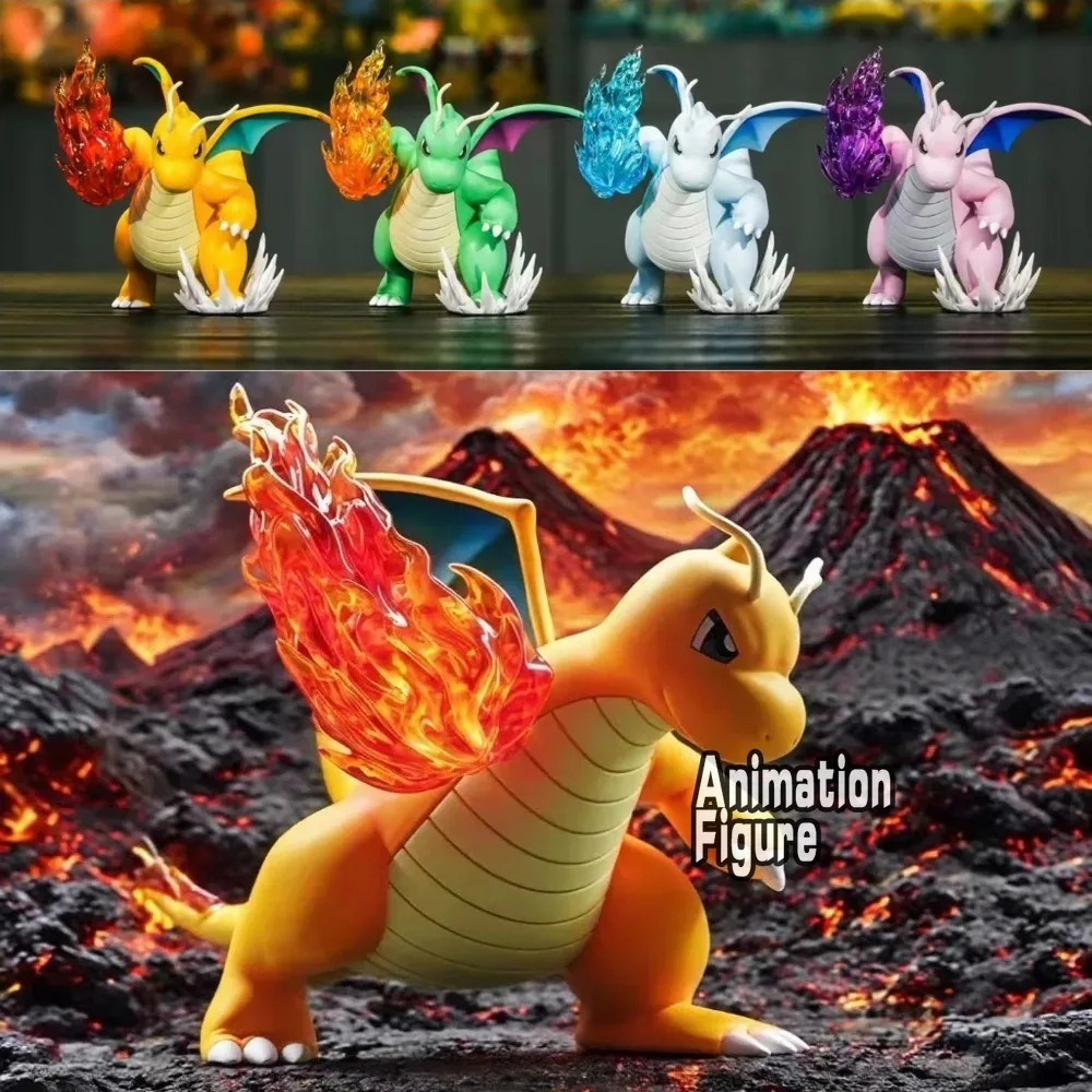 10cm-anime-pokemon-figura-fire-punch-dragonite-figuras-de-acao-pvc-gk-colecao-modelo-brinquedos-para-criancas-presentes
