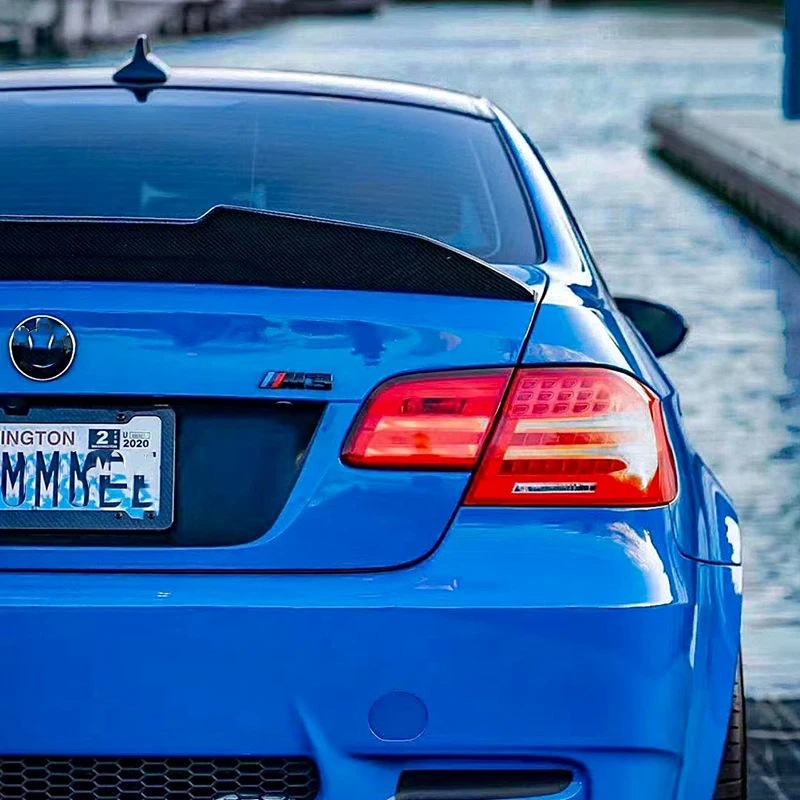 For BMW E92 M3 330i 330d 335i 328i 2006-2013 Rear Roof Spoiler PSM Style Car Rear Trunk Boo t Lip Spoiler Wing Rear Tail Wing