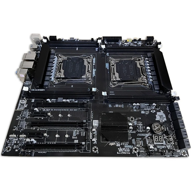 For Brand New X99 Dual Socket Server Motherboard LGA2011‑3 DDR3 Dual LAN Port For Studio Game Multi‑Opening Kit