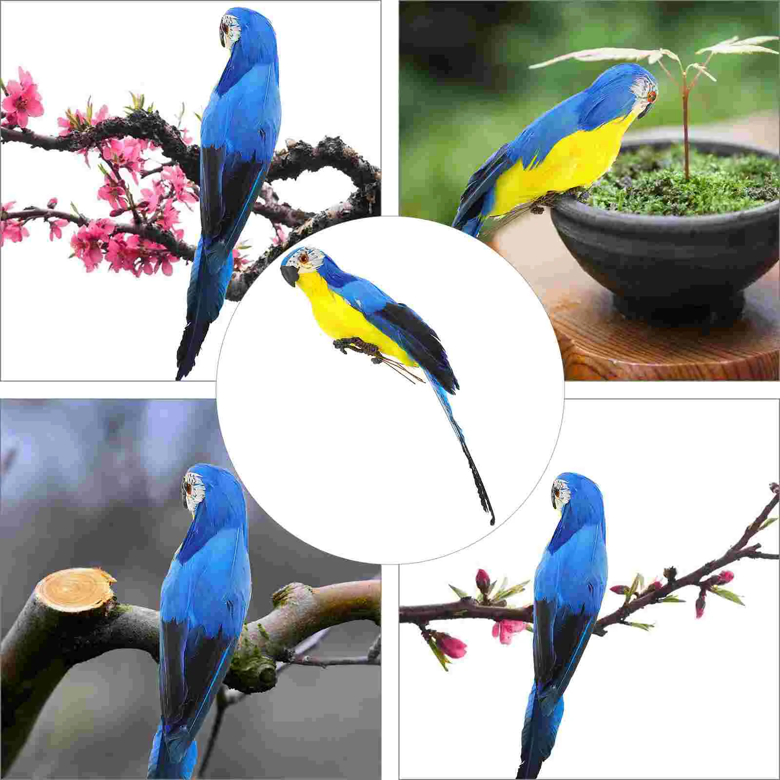 Simulation Parrot Bird Model Animal Craft Decor Outdoor Artificial Garden