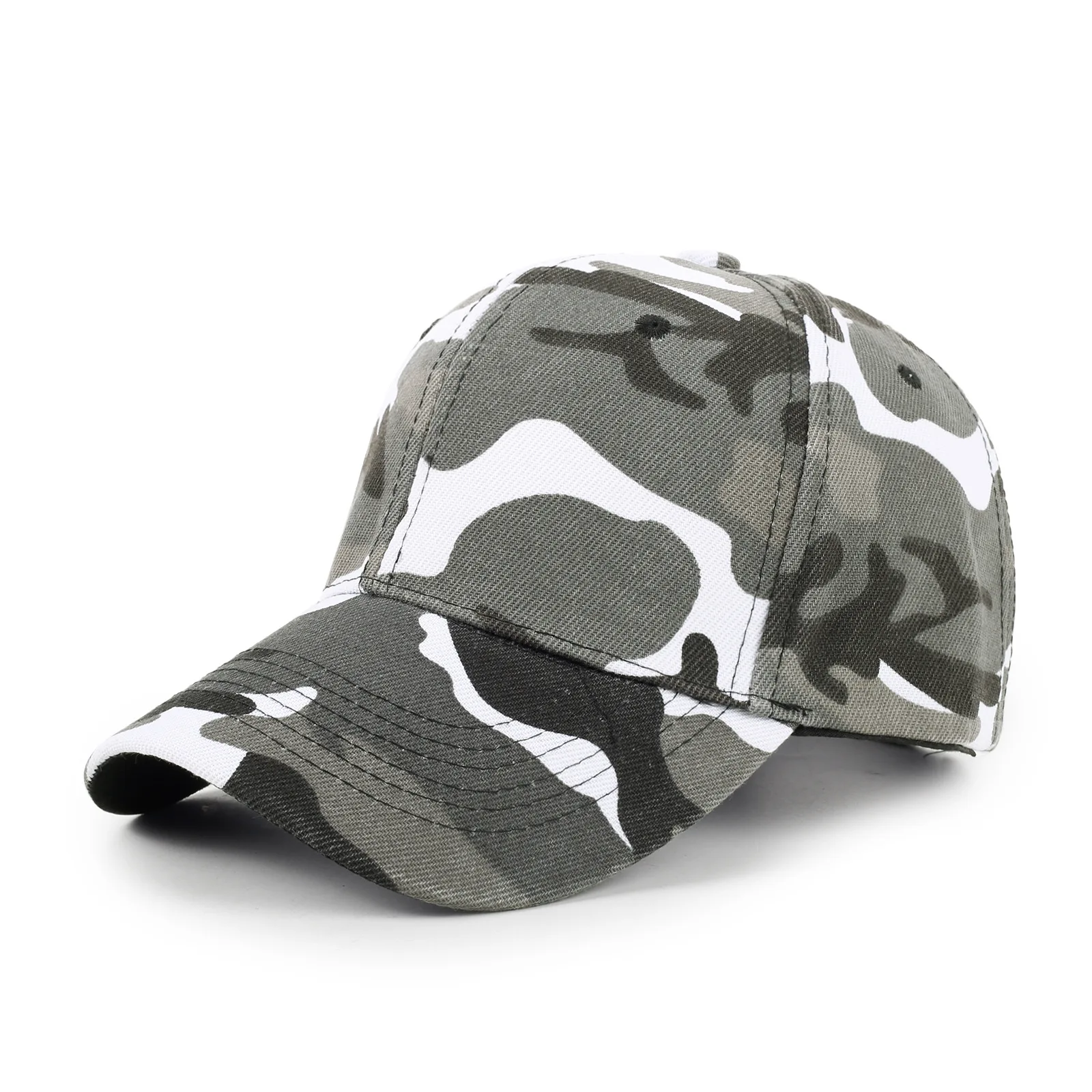 Digitale print camouflage baseball caps unisex dames heren aangepast logo hoed modieuze leger hiphop snapback cap vrouwelijke gorras