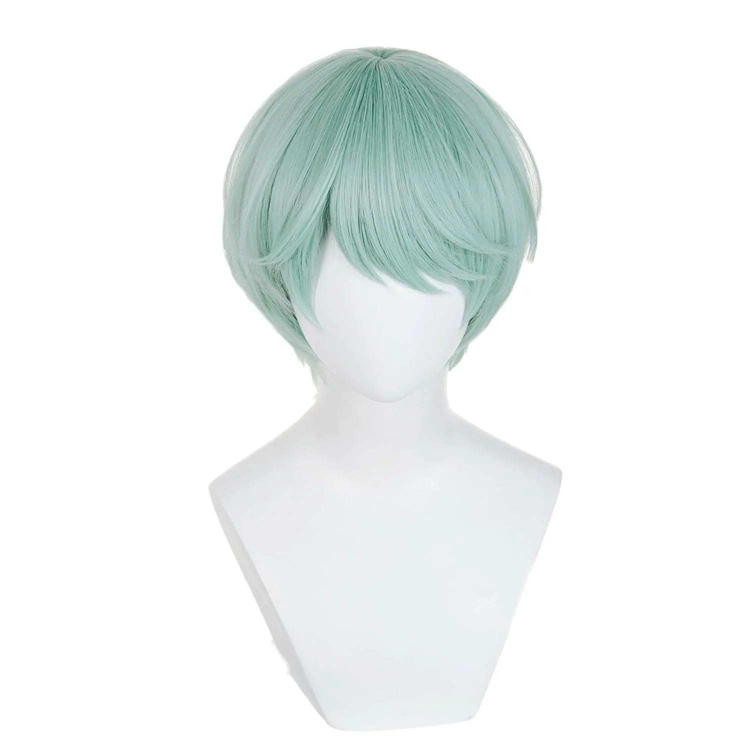 

Новый аниме парик Русалка светло-зеленый парик унисекс короткий зеленый парик Боб для сценической вечеринки костюм на Хэллоуин косплей