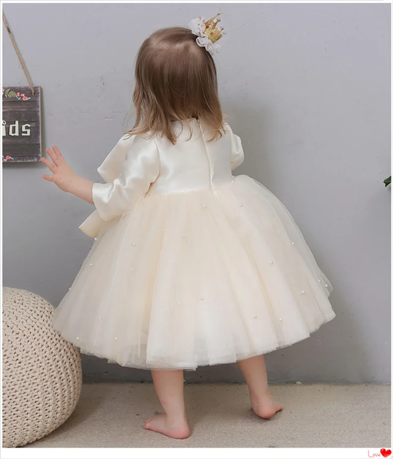 Baby Girls Dress Party Tutu Dress Clothes Flower Children Girls Wedding Birthday Dress Clothing Infant Kids Christmas Costume