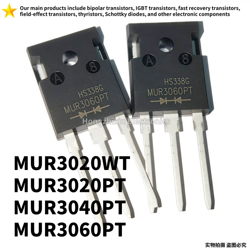 

10PCS NEW MUR3020WT MUR3020PT MUR3040PT MUR3060PT TO-247 MUR3020 MUR3040 MUR3060 fast recovery diode