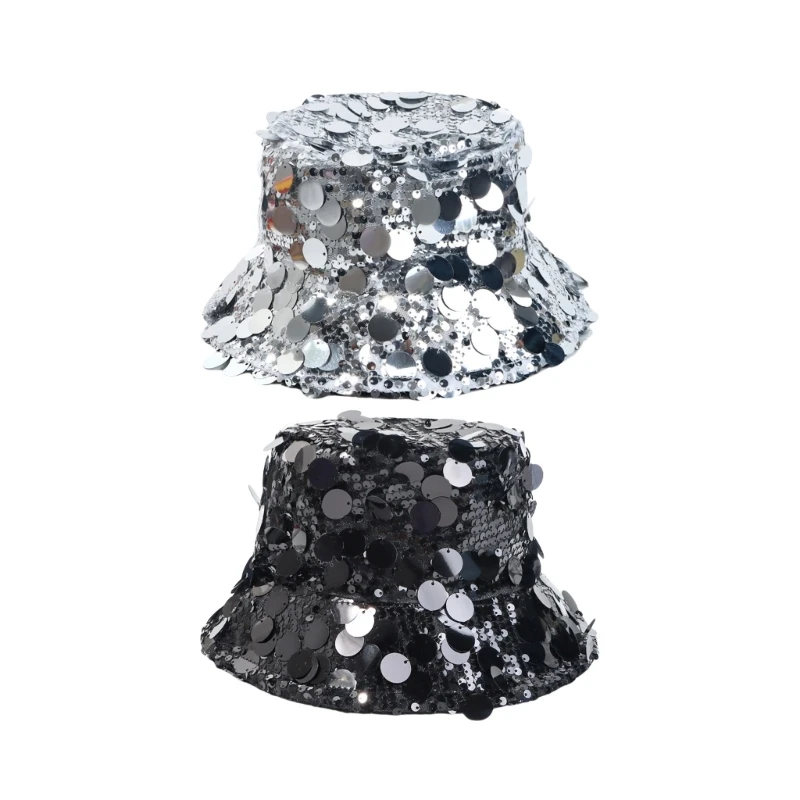 

Sun Sequins Hat Unisex Outdoor Fisherman Hat Light weight Bucket Hat for Fishing and Outdoor Fashion