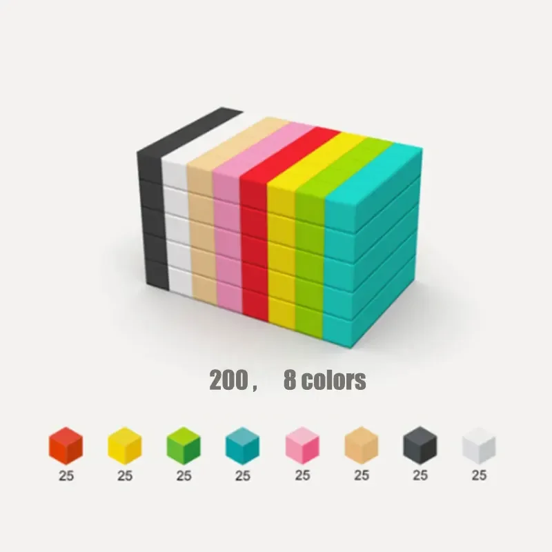 Designer bouwstenen Rainbow Cube kleurrijk verbindingsblok DIY-model kinderen speelgoed verjaardag kerstcadeaus voor kinderen speelgoed