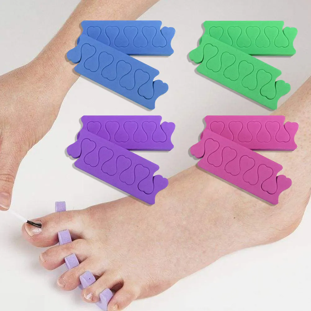 

100Pcs Heart Shaped Nail Toe Separators Sponge Soft Comfortable Pedicure Manicure Tool Finger Separator Foam Nail Art
