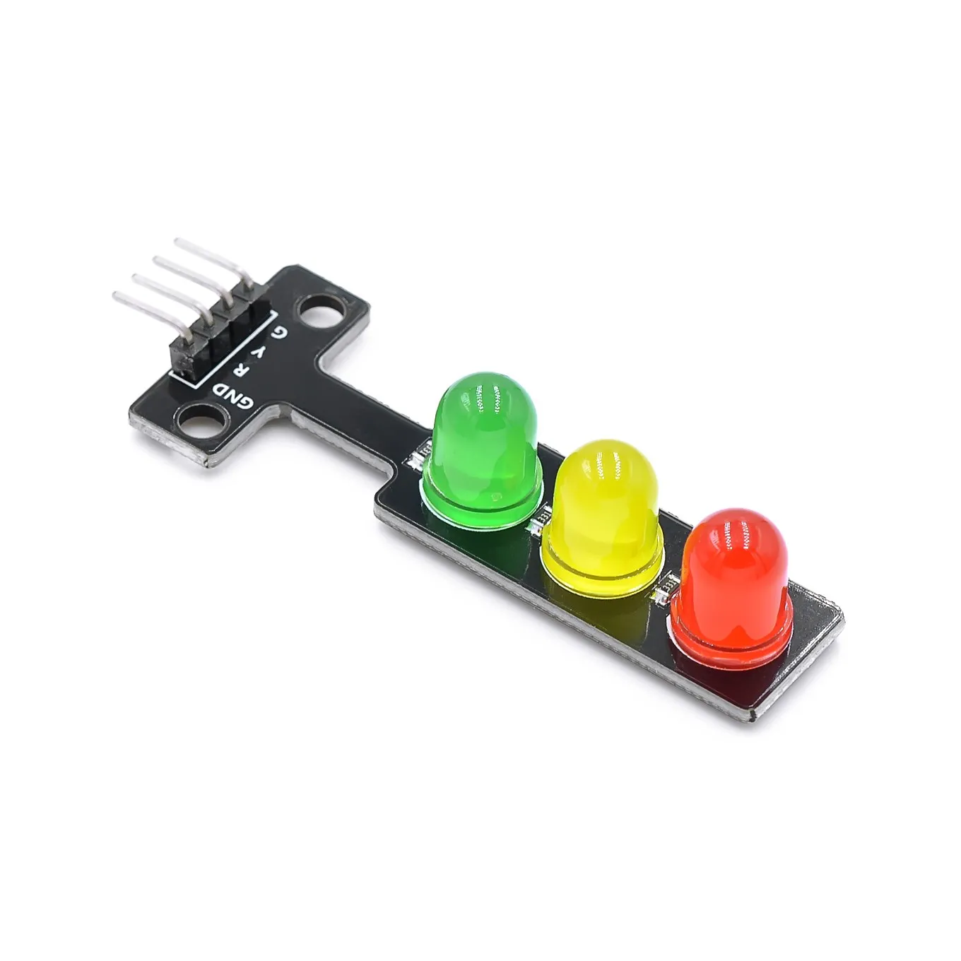 Mini Módulo de pantalla LED de tráfico para Arduino, rojo, amarillo, verde, 5mm, 5V