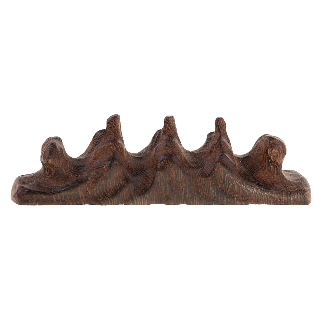 Pen Rack Chinese Calligraphy Brush Holder Natural Wood Holder