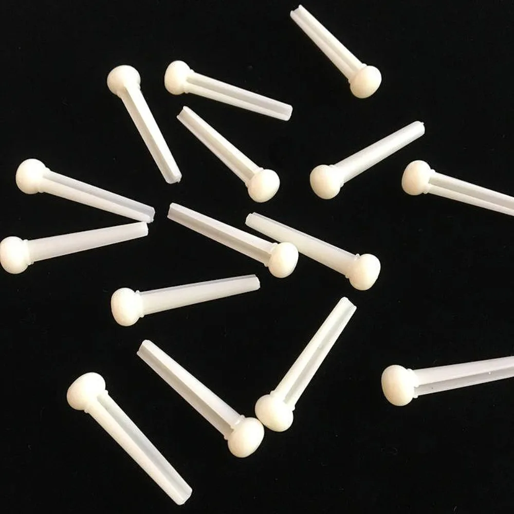 New 12pcs Acoustic Guitar Bridge Pin Acoustic Guitar Fixed Tuning Tone Guitar Parts Accessory Durable String Nail Pegs