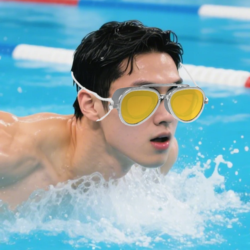 نظارات سباحة مضادة للضباب، نظارات سباحة احترافية مقاومة للماء، حماية من الأشعة فوق البنفسجية، رؤية واضحة ولا تسريبات، نظارات سباحة #2