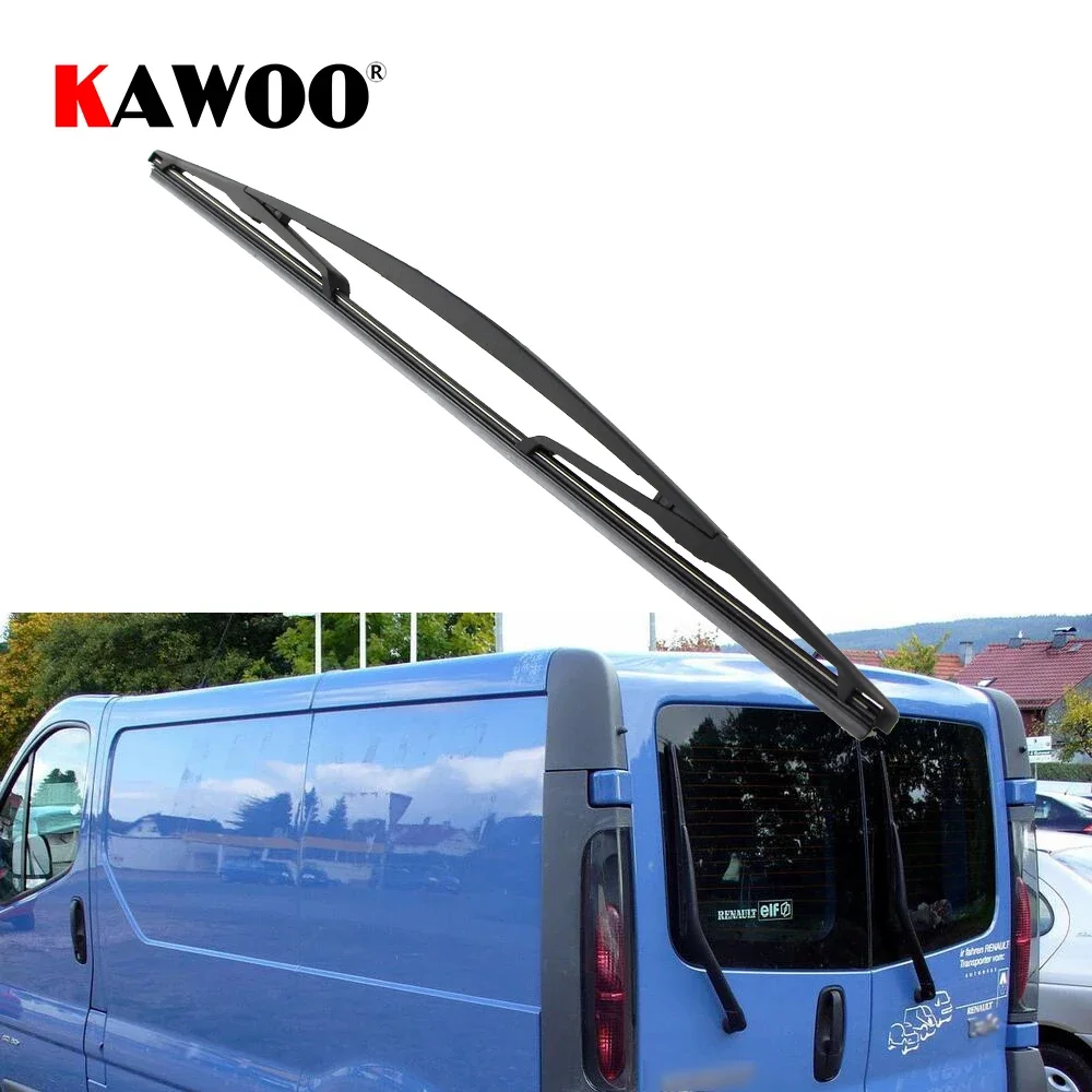 KAWOO Car Rear Wiper Blade Blades Back Window Wipers Arm For Renault Trafic Hatchback (2001-2006) 410mm Auto Windscreen Blade