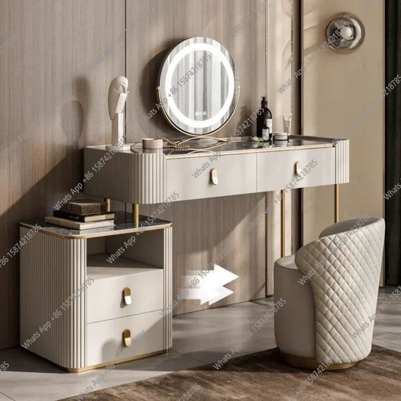 

Современные роскошные столы для хранения туалетного столика для макияжа, туалетный столик, стол, туалетные принадлежности, комоды, шоу Penteadeira, уникальная мебель