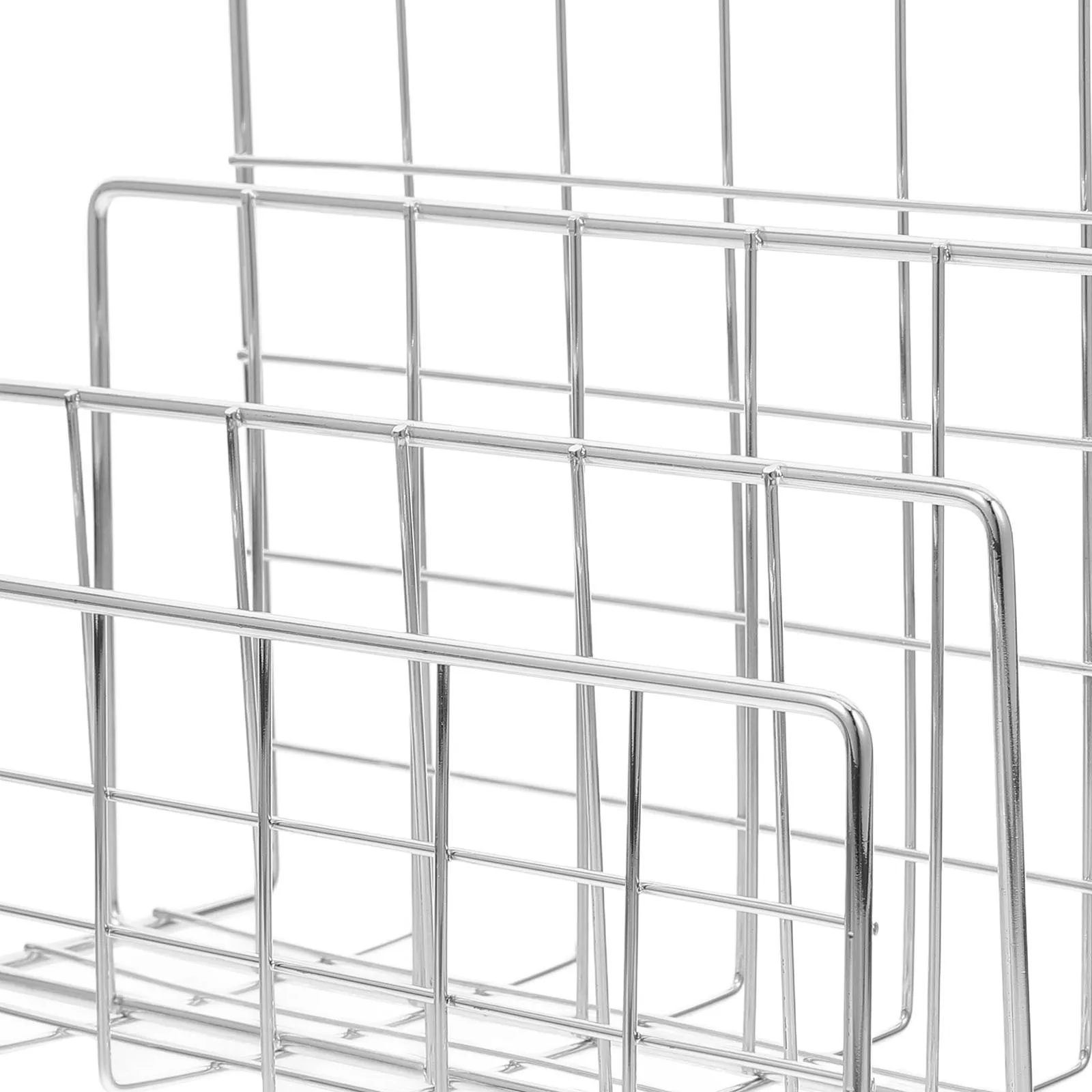 Desktop File Iron Desktop Storage Shelf With Slots For Mail Documents Papers Desk Organizer Holder Countertop Office