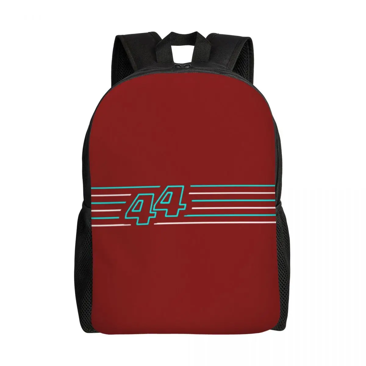 Custom The Lewis Motorsport Laptop Backpack Women Men Casual Bookbag for College School Students 44 Number Car Racing Bags