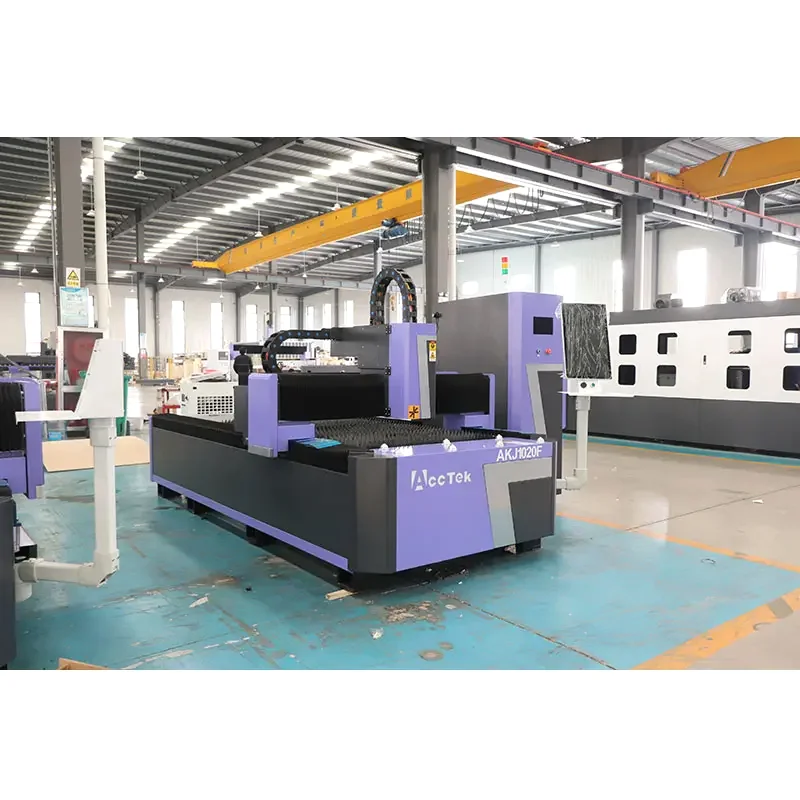 Small Scale 1000*2000mm Format Iron Carbon Stainless Steel 1500W Fiber Raytools Laser Cutting Machine