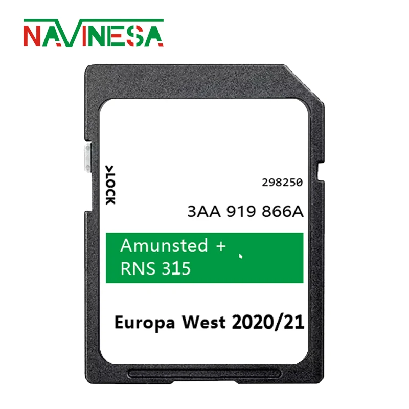 Voor Fabia Roomster Octavia Superb Autonavigatie met RNS 315 Amunsted + 2021 SD-kaart Europa UK Kaarten 3AA919866A GPS Snelheidsmeter