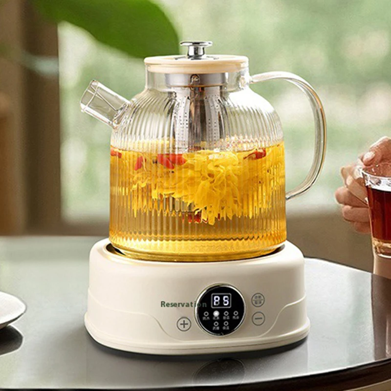 Multi-functional Flower Teapot Glass Tea Maker with Control Portable Electric Kettle for Office And Home Health Brewing Cup