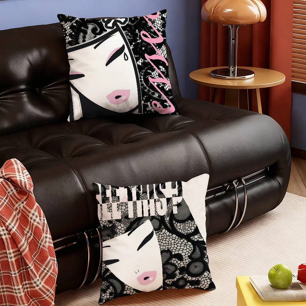 Brand Fashion T-Tokidoki-S cushion cover Soft Smooth Hidden Zipper Washable Decorative Couch Bedroom Office Housewarming Gift