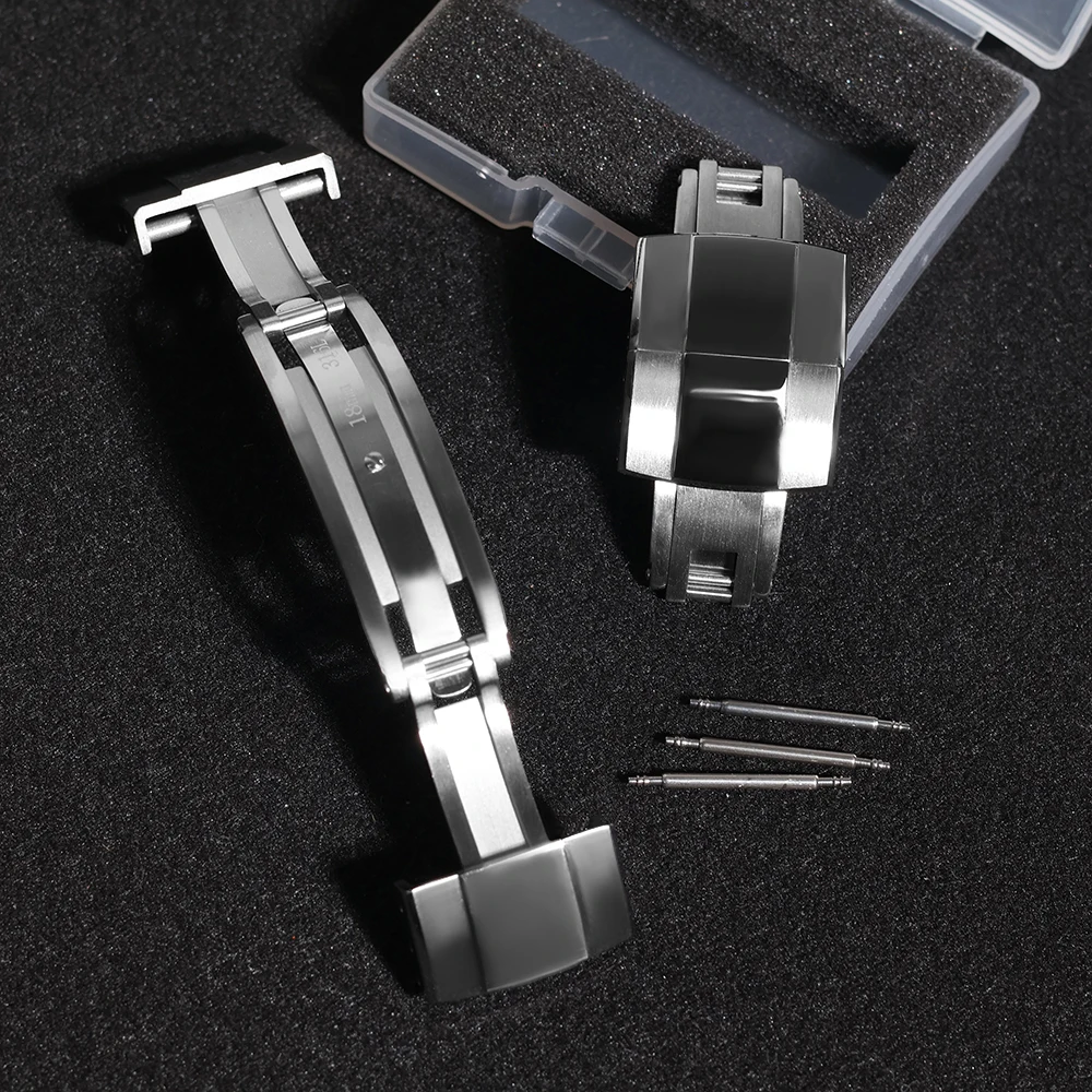 16mm 18mm 20mm 腕時計バックル CTS ラバーストラップ スプリングデプロイメントバックル アクセサリー 316L ステンレス鋼クラスプ WRIS TBUDDYS用