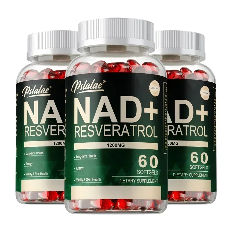 NAD+ Resveratrol - Supports Cellular Energy & Repair, Vitality, Healthy Aging, Metabolism, Cellular Health Supplement